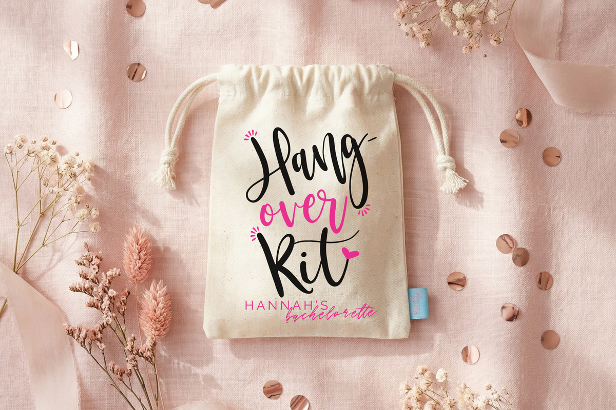 Personalized Party Favor Bag for Bachelorette Parties by Ilu.Lily