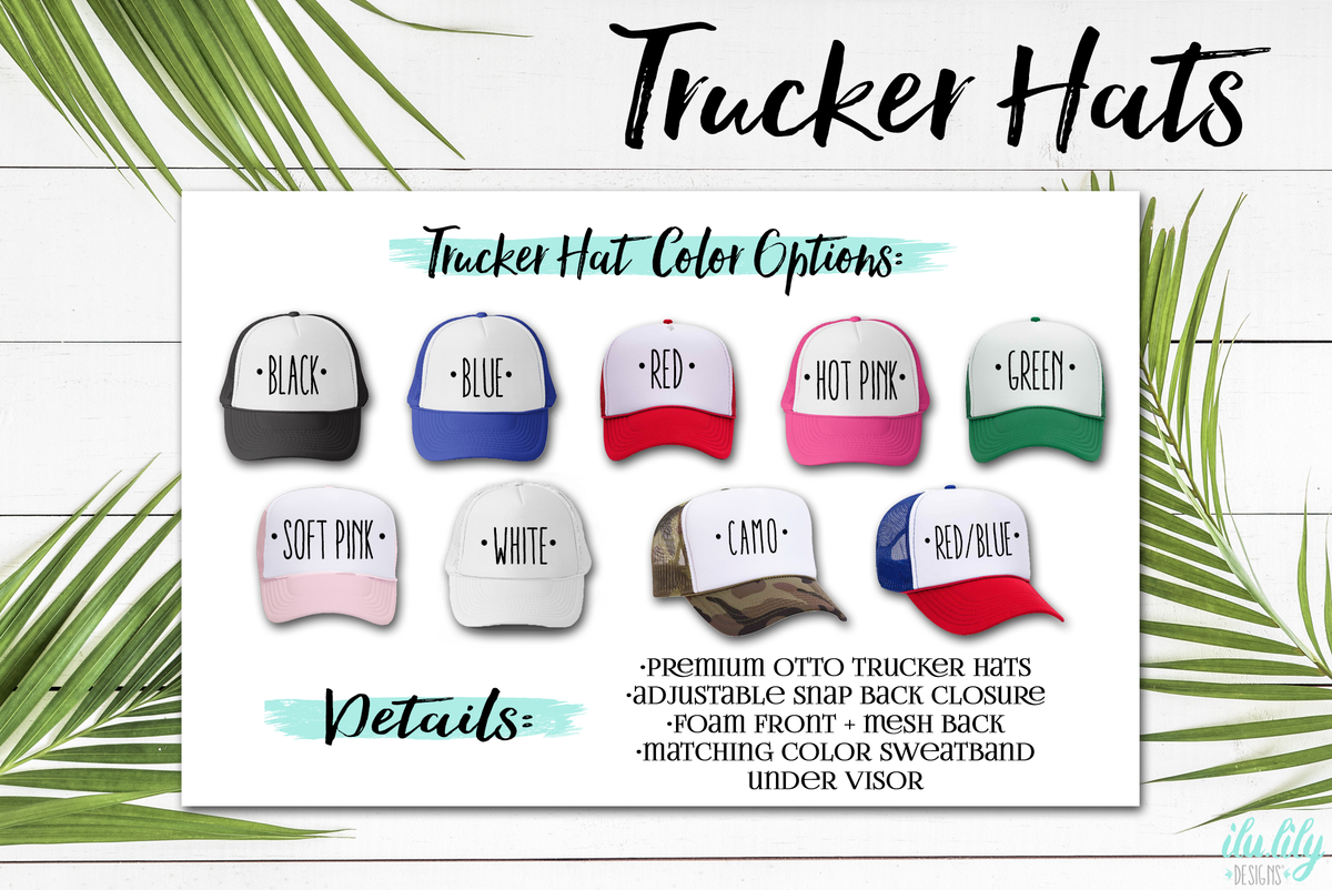 Custom Trucker Hat for Bachelorette Parties by Ilu.Lily