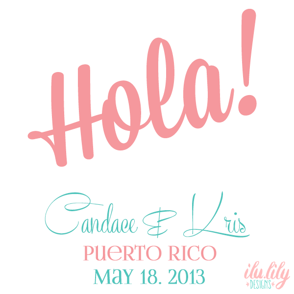 Hola Destination Wedding Tote Bag