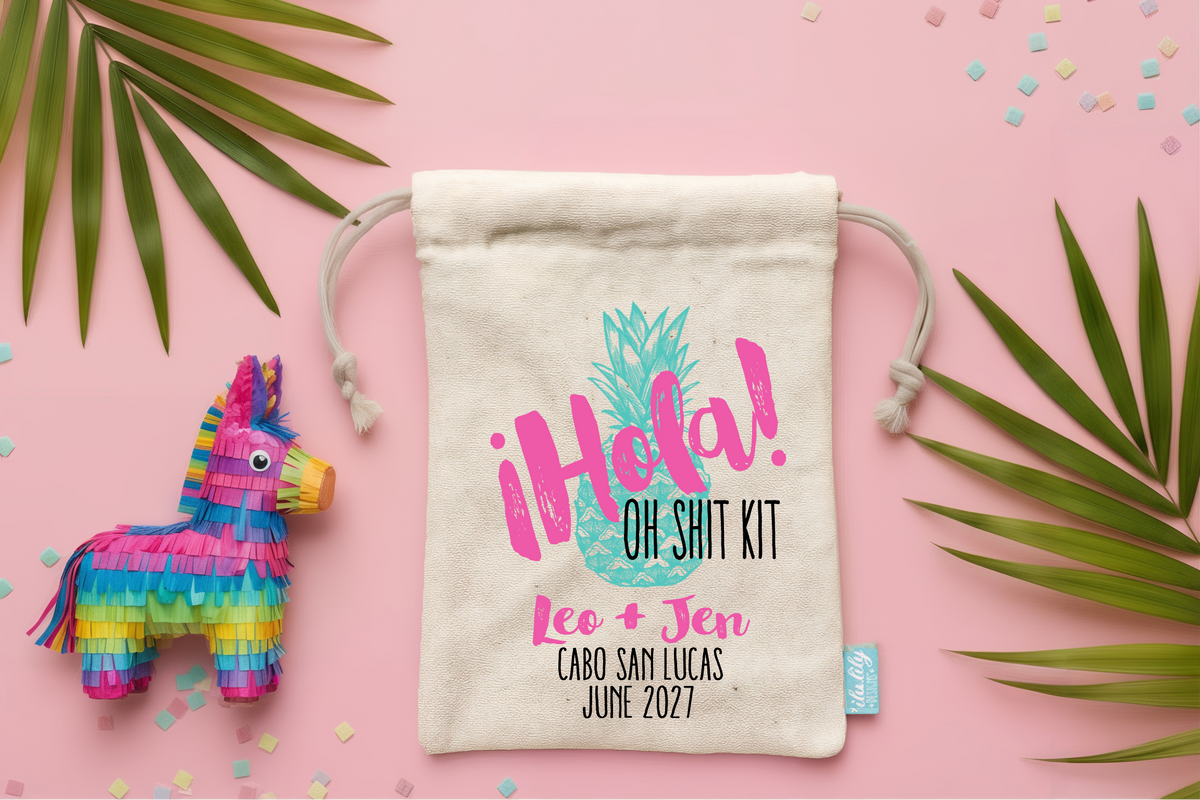 Destination Wedding Favor Hangover Kit | Cabo San Lucas Bachelorette | Hola