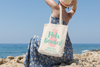 Destination Bachelorette Tote Bag | Destination Wedding Favor | Hola Beaches Pineapple