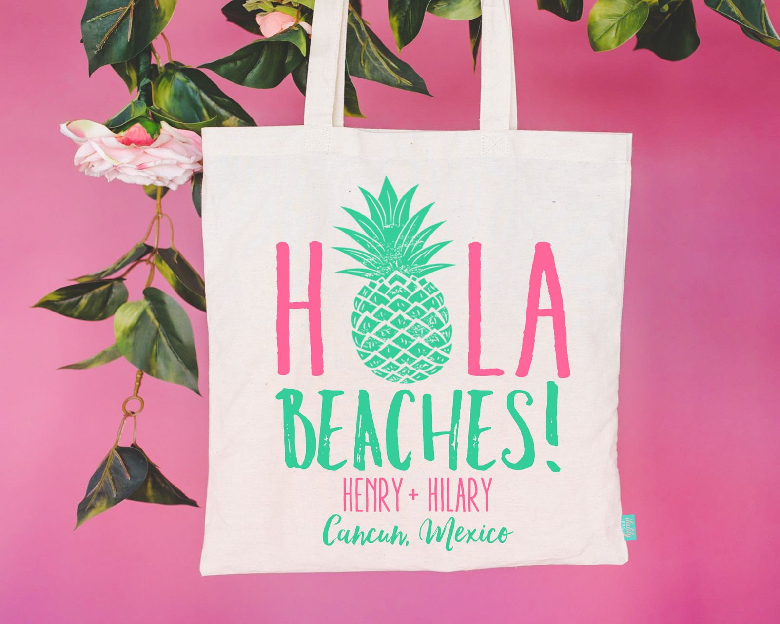 Destination Wedding Tote Bags | Destination Wedding Favor | Hola Beaches!