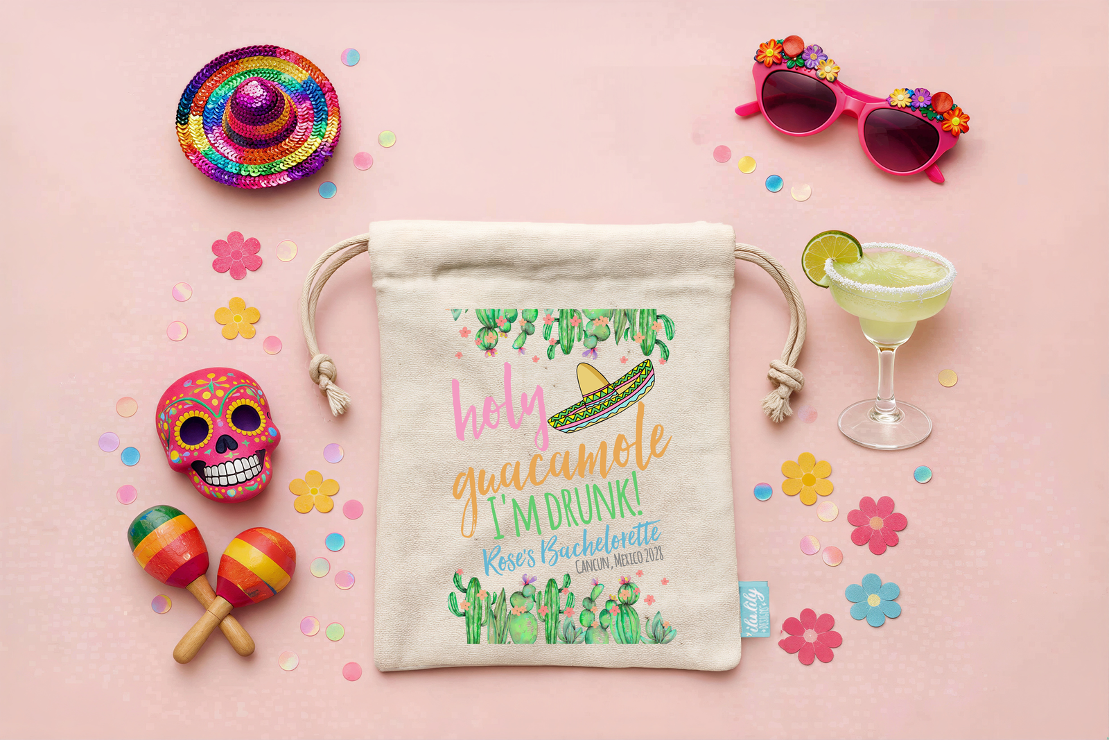 Bachelorette Party Favor Bag | Holy Guacamole