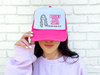 Hot Pink Bachelorette Party Trucker Hat | Custom Bachelorette Party Hat with Photo