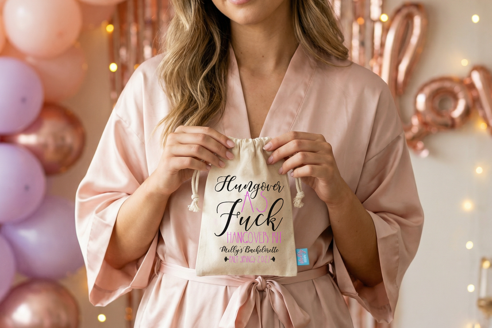Personalized Party Favor Bag for Bachelorette Parties by Ilu.Lily