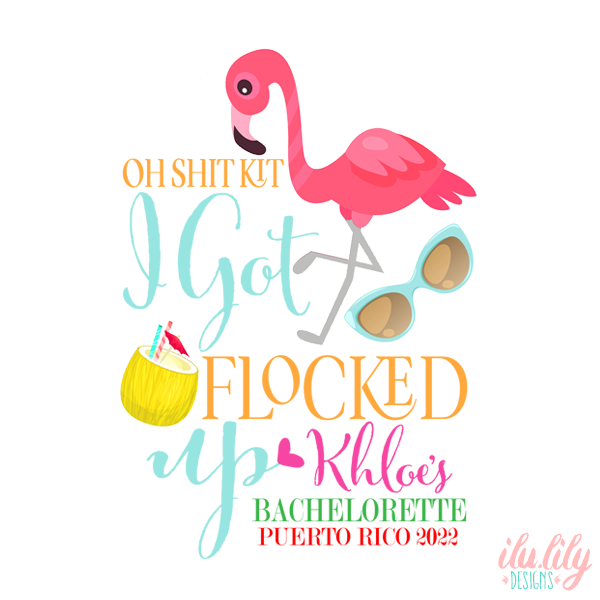 Bachelorette Party Hangover Kit Favor | Flamingo Bachelorette | I Got Flocked Up