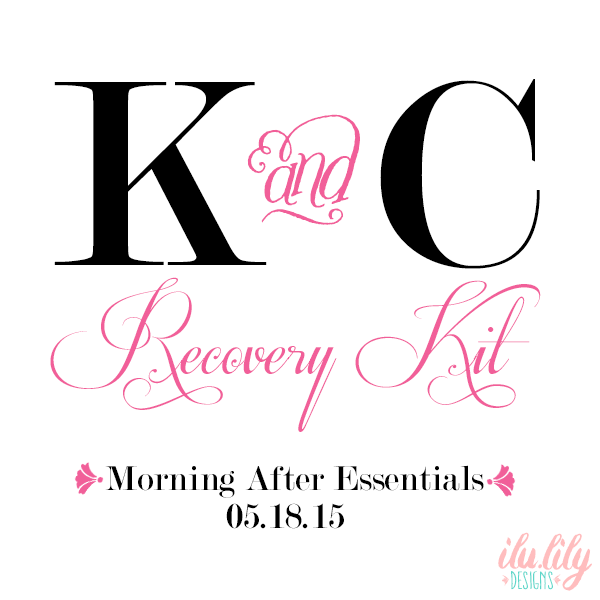 Wedding Welcome Favor Bag | Fancy Recovery Kit