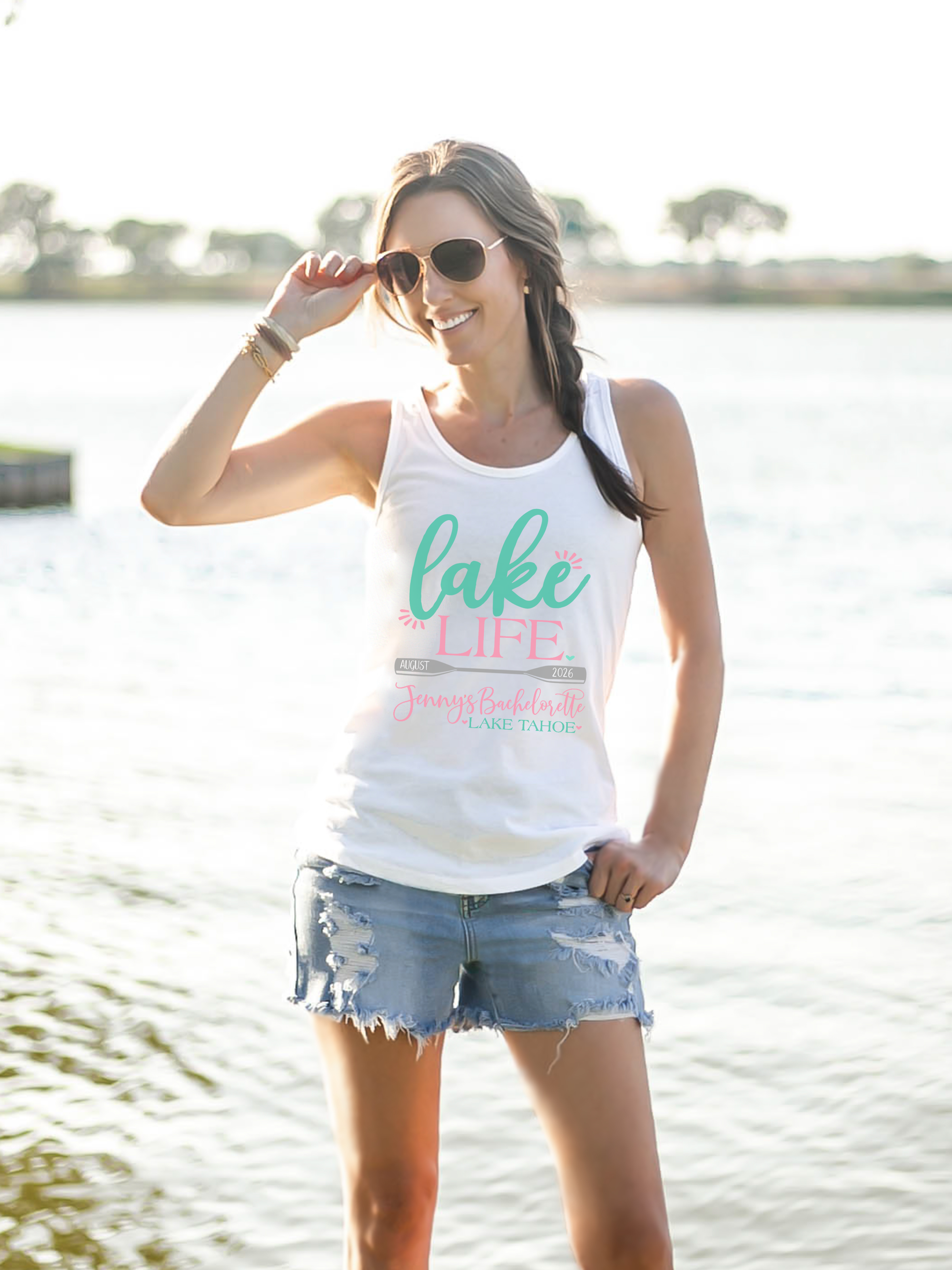 Bachelorette Party Racerback Tank Top | Lake Life