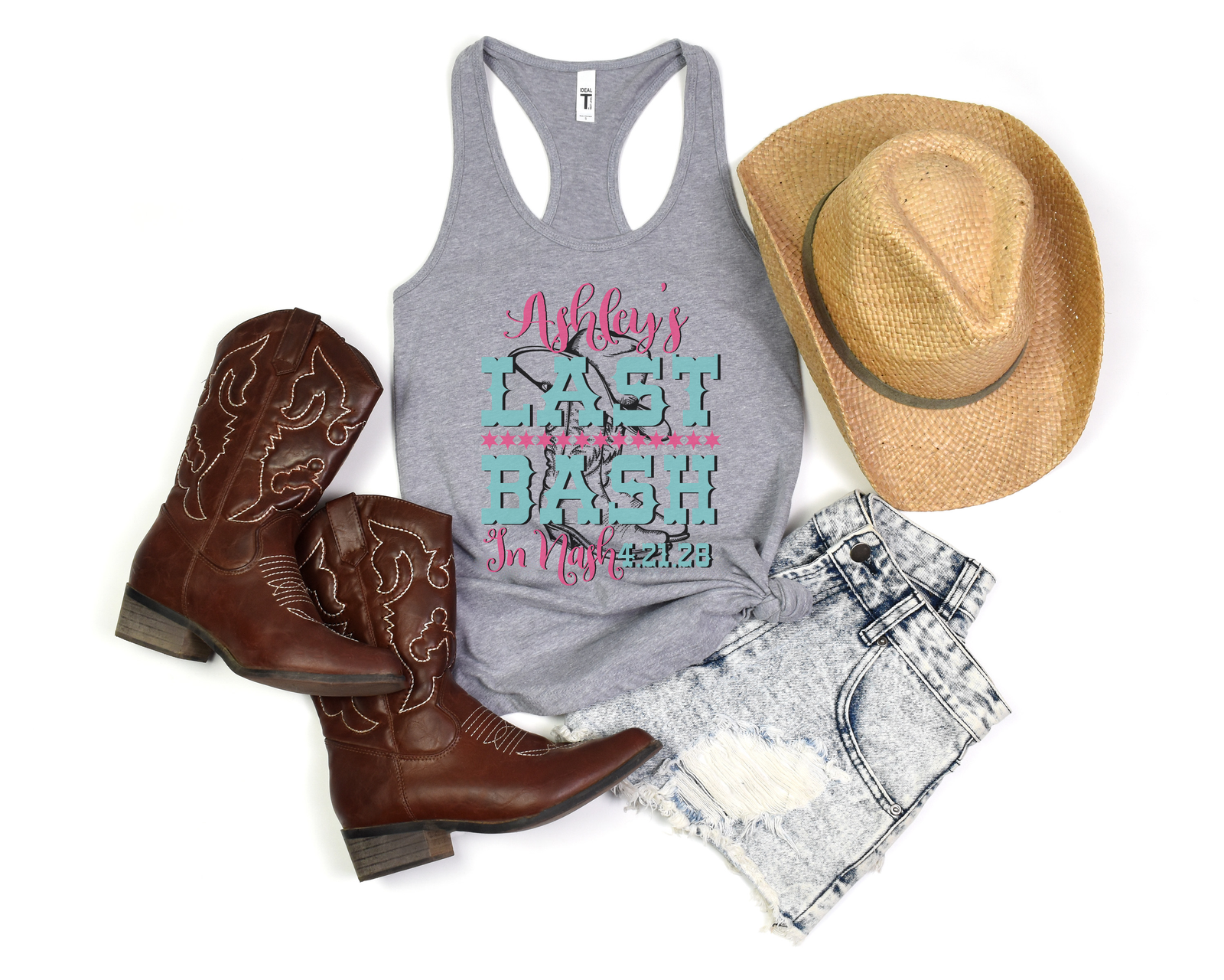 Bachelorette Racerback Tank Top | Nashville Bachelorette Tank Top | Last Bash in the Nash