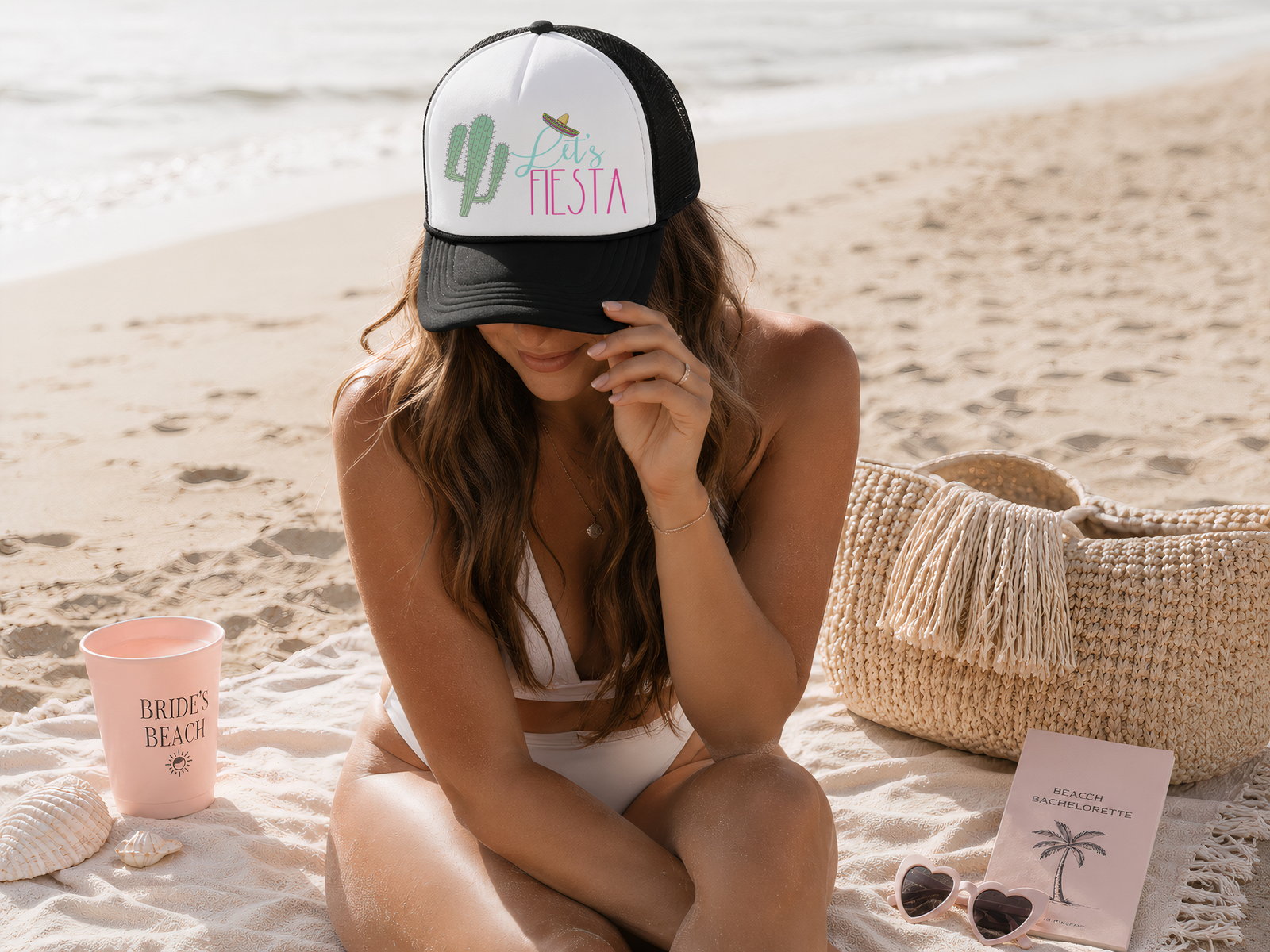 Bachelorette Party Trucker Hat | Custom Trucker Hats | Let's Fiesta