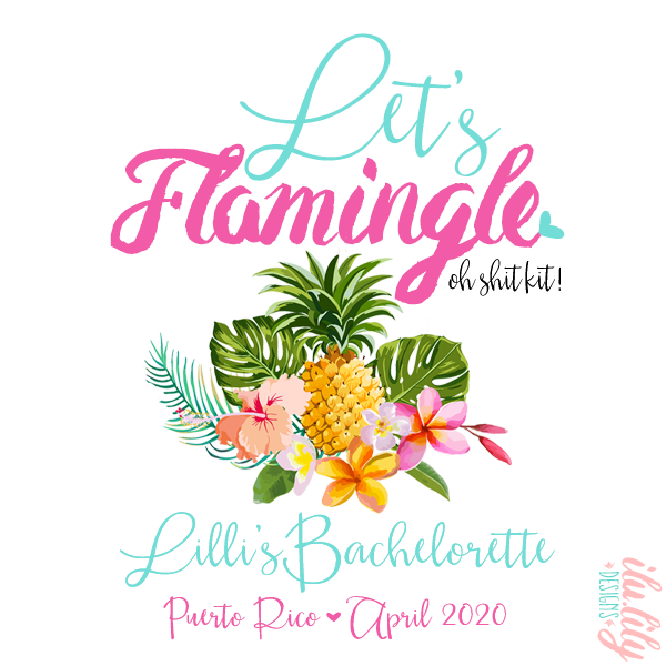Personalized Party Favor Bag for Bachelorette Parties by Ilu.Lily