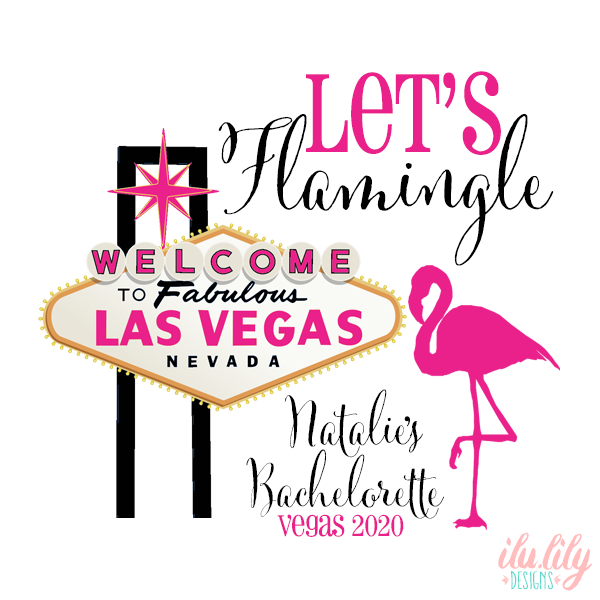 Vegas Personalized Canvas Tote Bag for Bachelorette Parties by Ilu.Lily