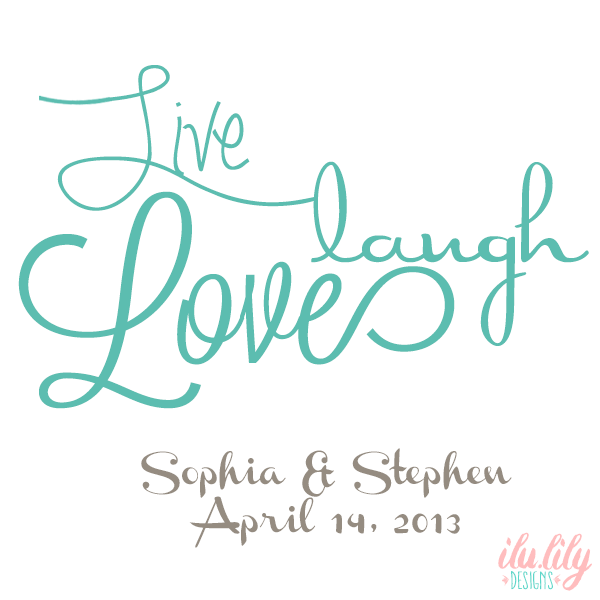 Wedding Welcome Tote Bag | Live Laugh Love