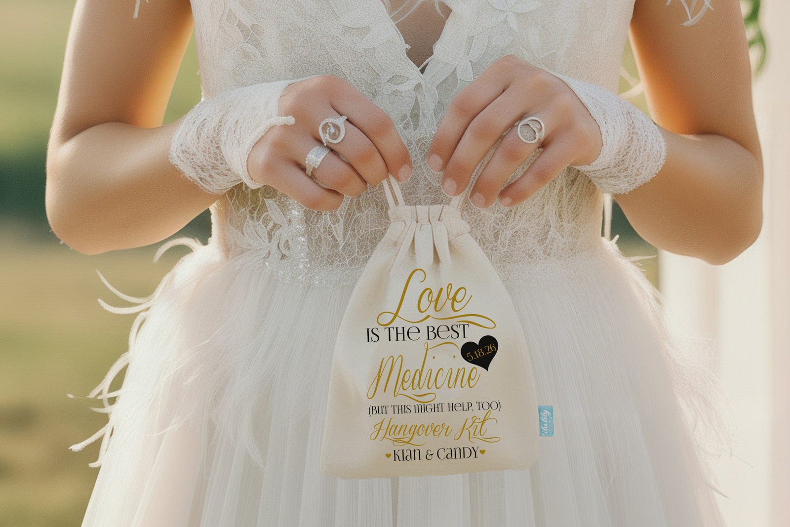 Wedding Favor Bag | Love is the Best Medicine