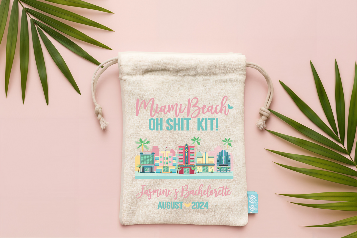 Bachelorette Party Miami Hangover Kit | Miami Beach Survival Kit | Oh Shit Kit