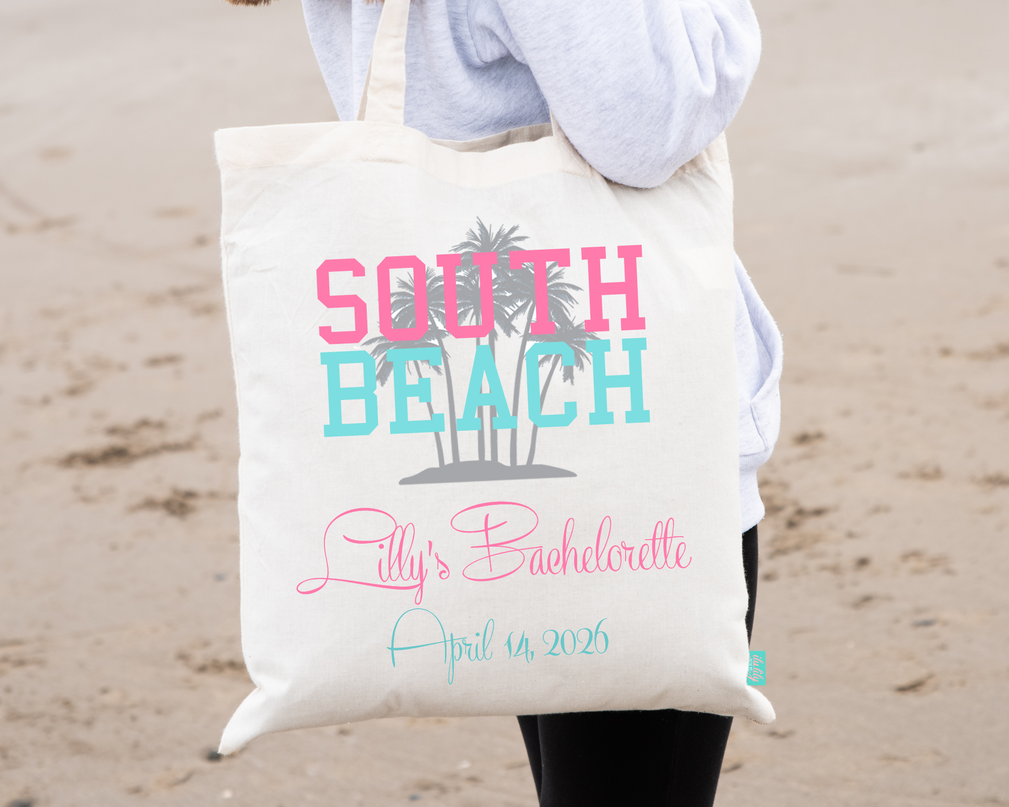 Bachelorette Party Tote Bags | Miami Tote Bag | South Beach