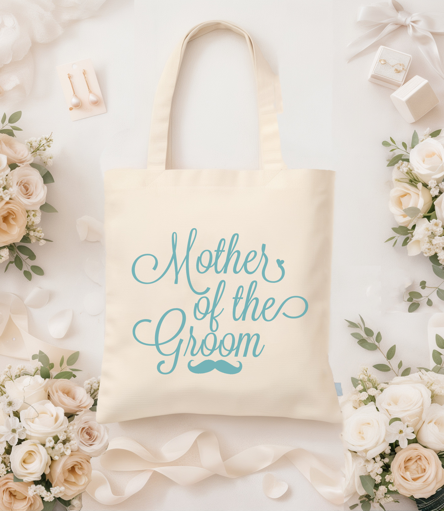 Wedding Party Tote Bag | Mother of the Groom Mustache