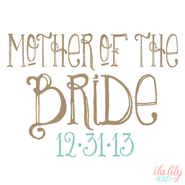 Personalized Canvas Tote Bag for Brides by Ilu.Lily