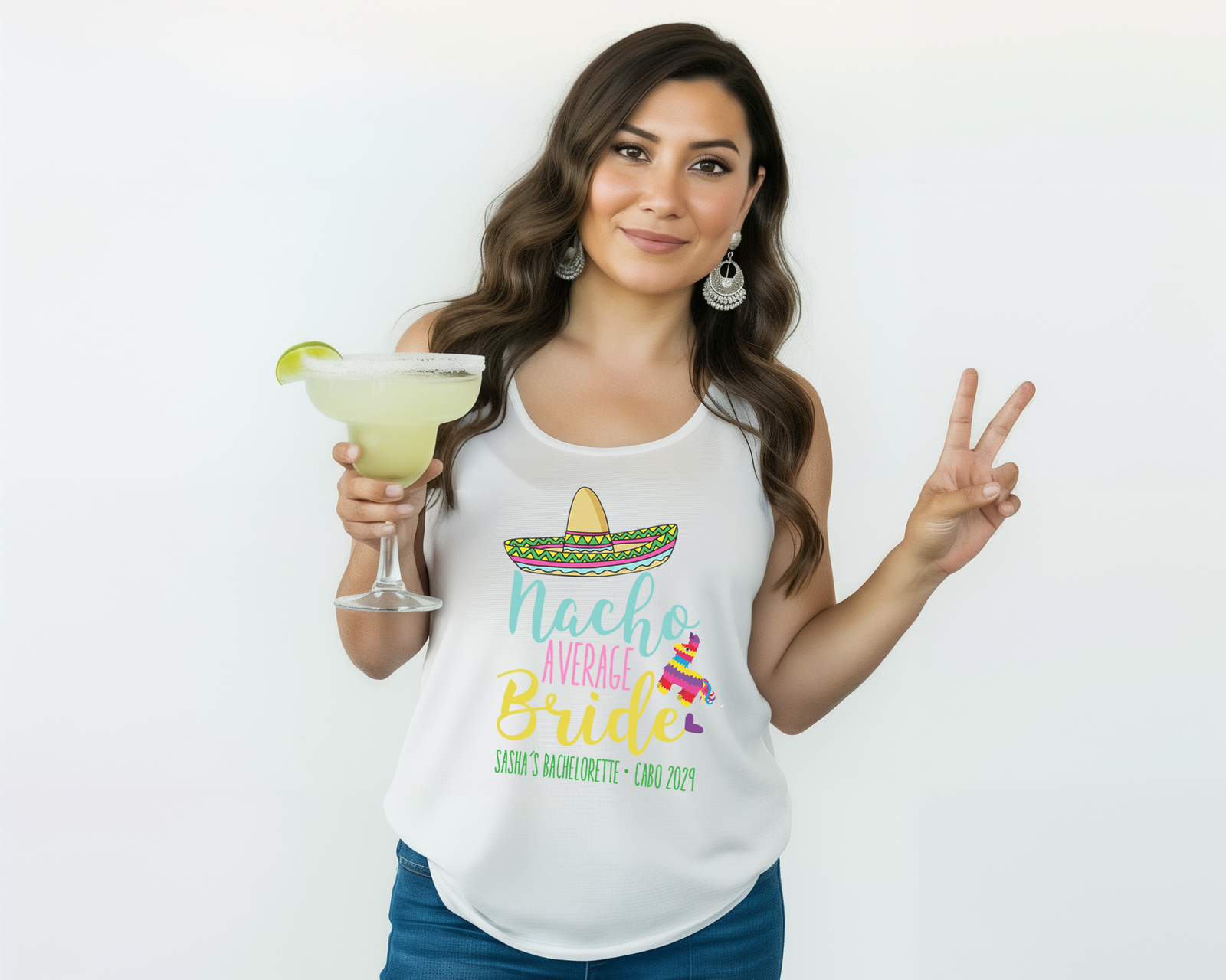Bachelorette Party Tank - Mexico Bridal Party Gear | Racerback Cotton Polyester Top