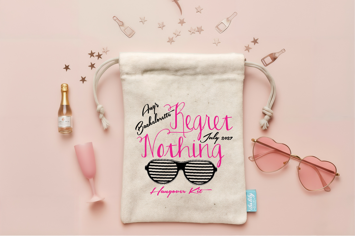 Personalized Party Favor Bag for Bachelorette Parties by Ilu.Lily