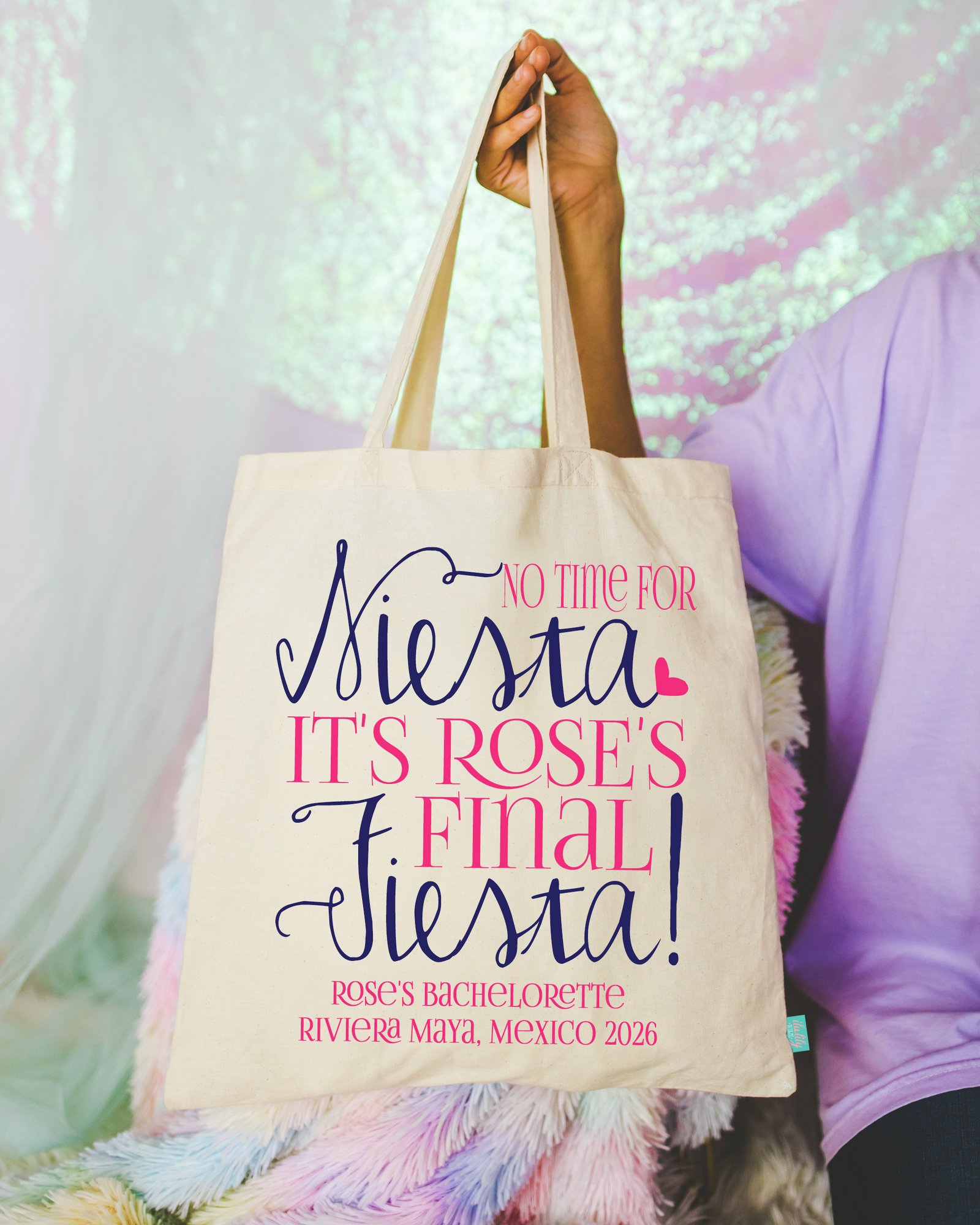 Bachelorette Party Tote Bag | No Time for Siesta, It's a Final Fiesta!