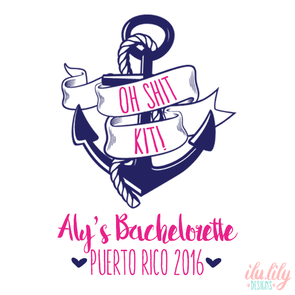 Personalized Party Favor Bag for Bachelorette Parties by Ilu.Lily