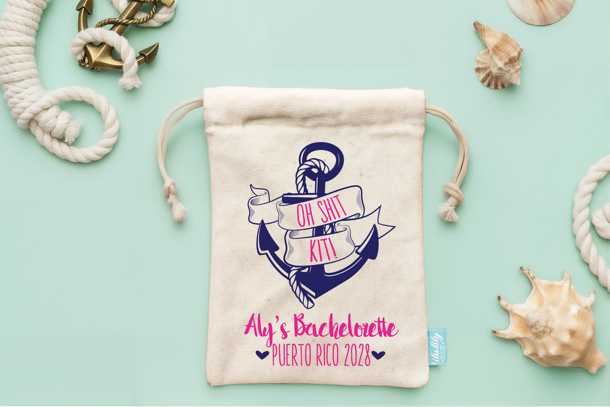 Personalized Party Favor Bag for Bachelorette Parties by Ilu.Lily