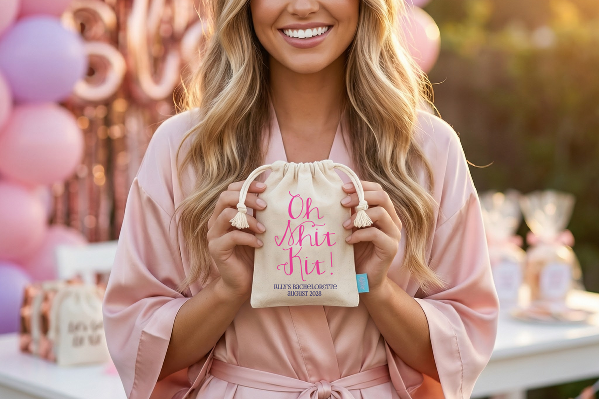 Bachelorette Party Favor Bag | Fancy Oh Shit Kit