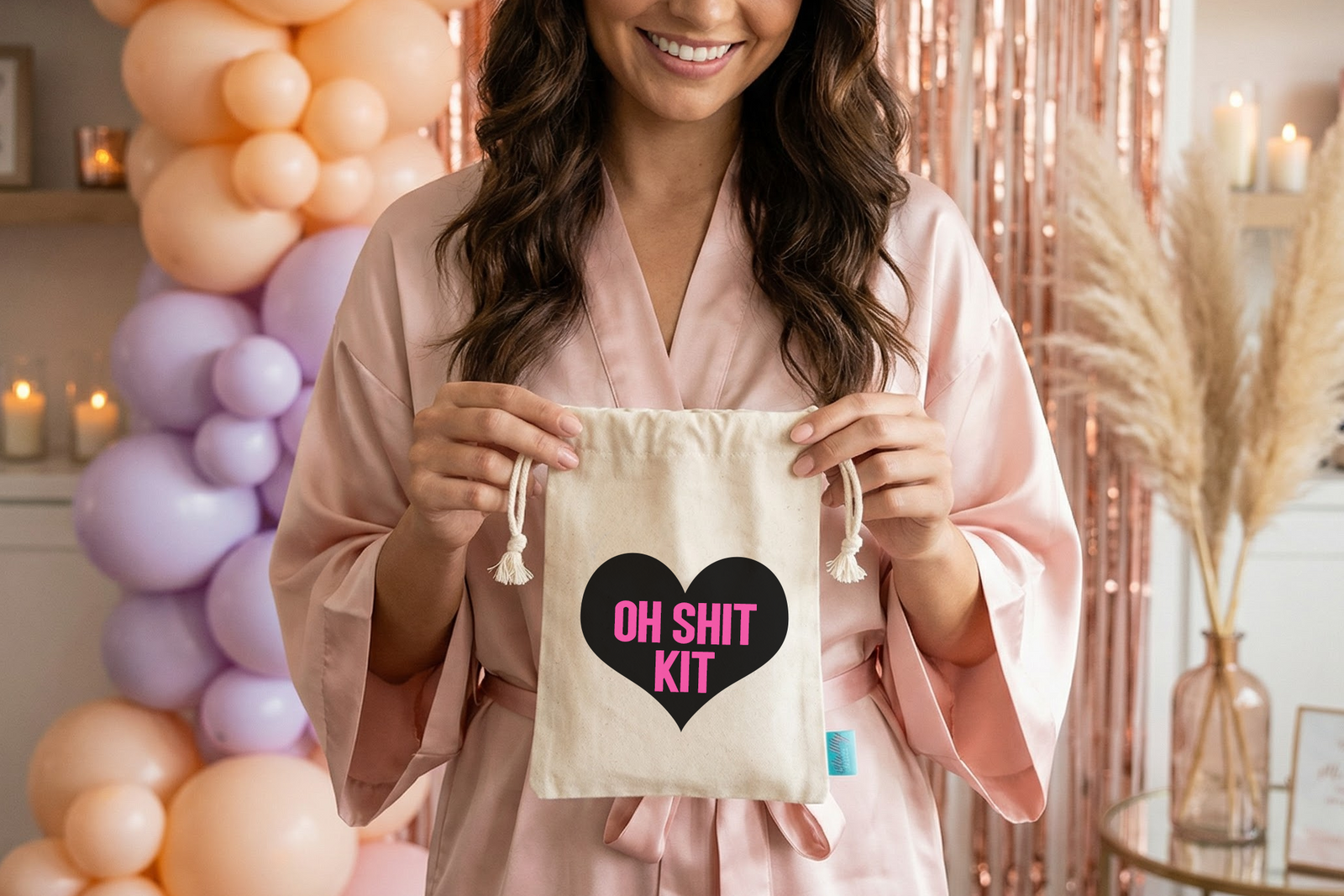 Oh Shit Kit Heart | Bachelorette Party Oh Shit Kit Favor Bag
