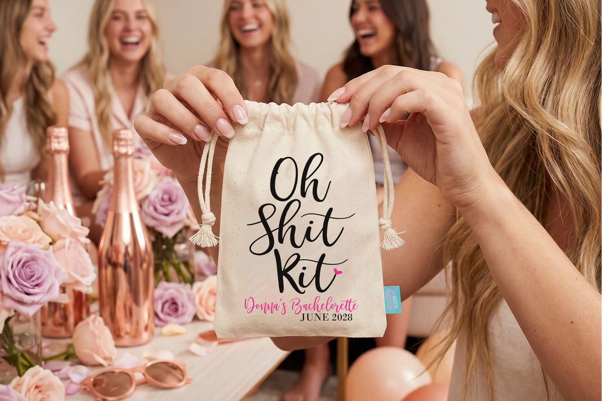 Oh Shit Kit Fancy -Bachelorette Hangover Favor Bag