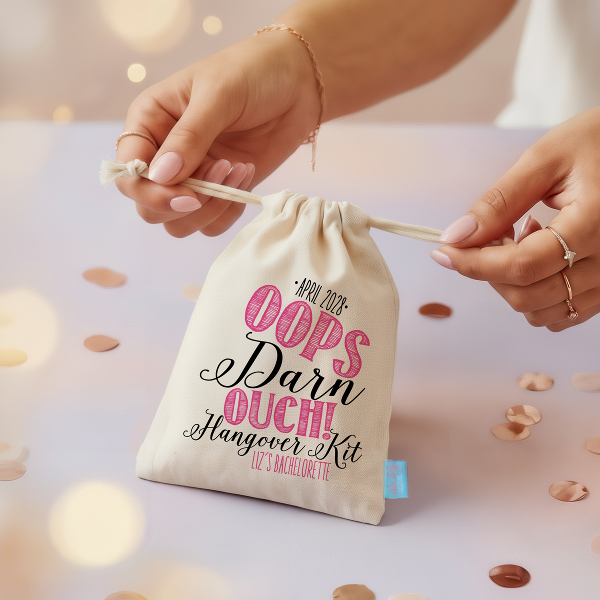 Bachelorette Party Hangover Favor Bag | Oops Darn Ouch