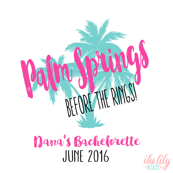 Bachelorette Party Palm Springs Favor Bag | Bachelorette Party Favors | Oh Shit Kit