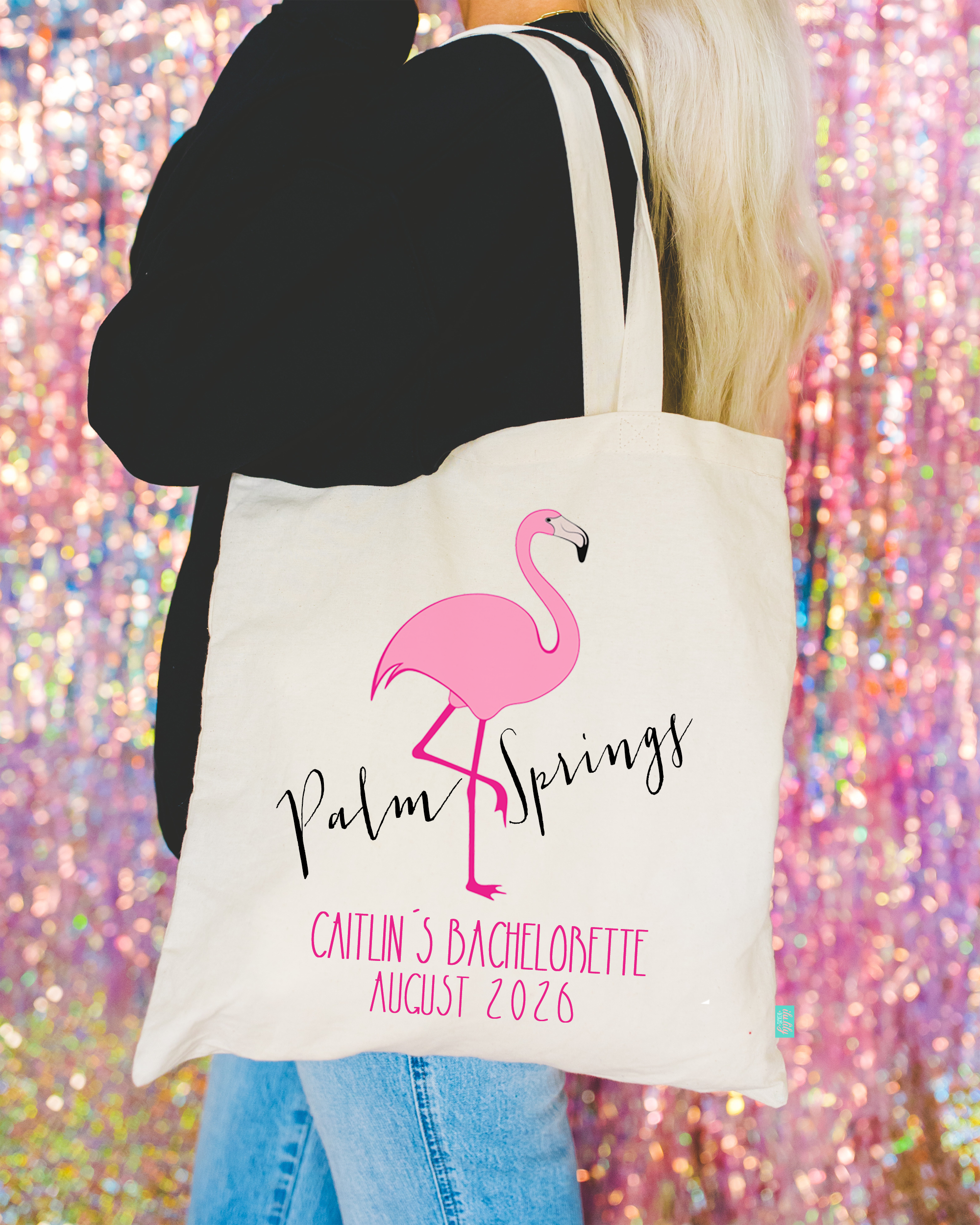 Bachelorette Party Tote Bags | Flamingo Theme Bachelorette | Palm Springs, Florida