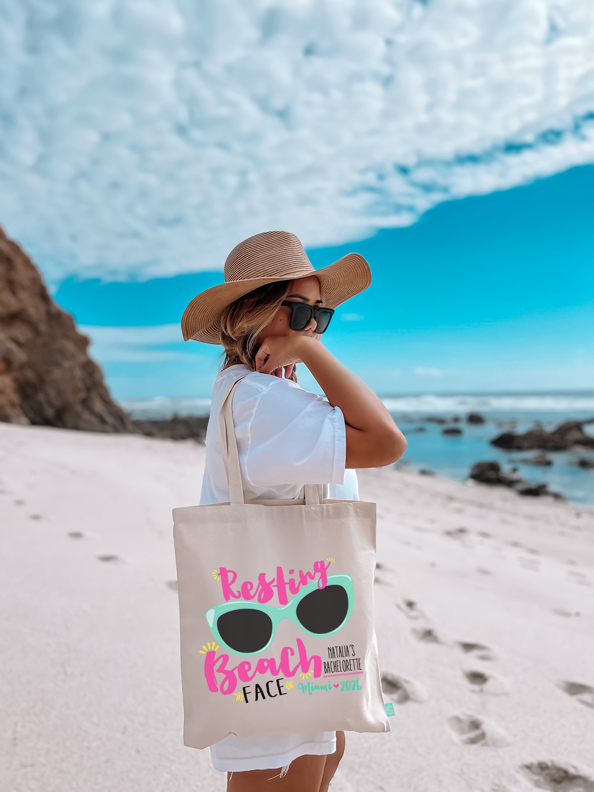 Bachelorette Party Tote Bag | Resting Beach Face