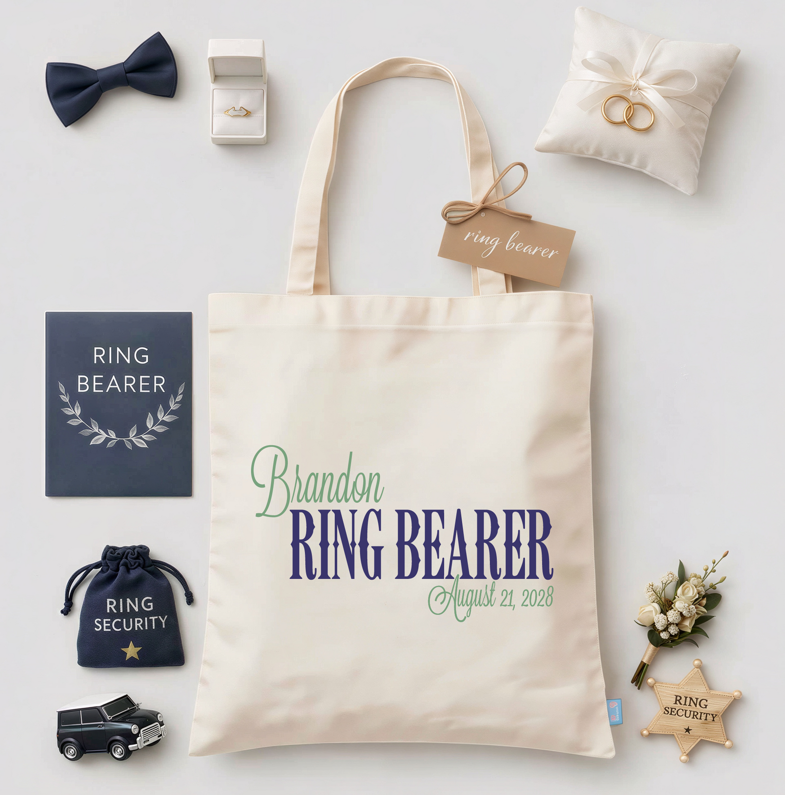Ring Bearer Personalized Tote Bag