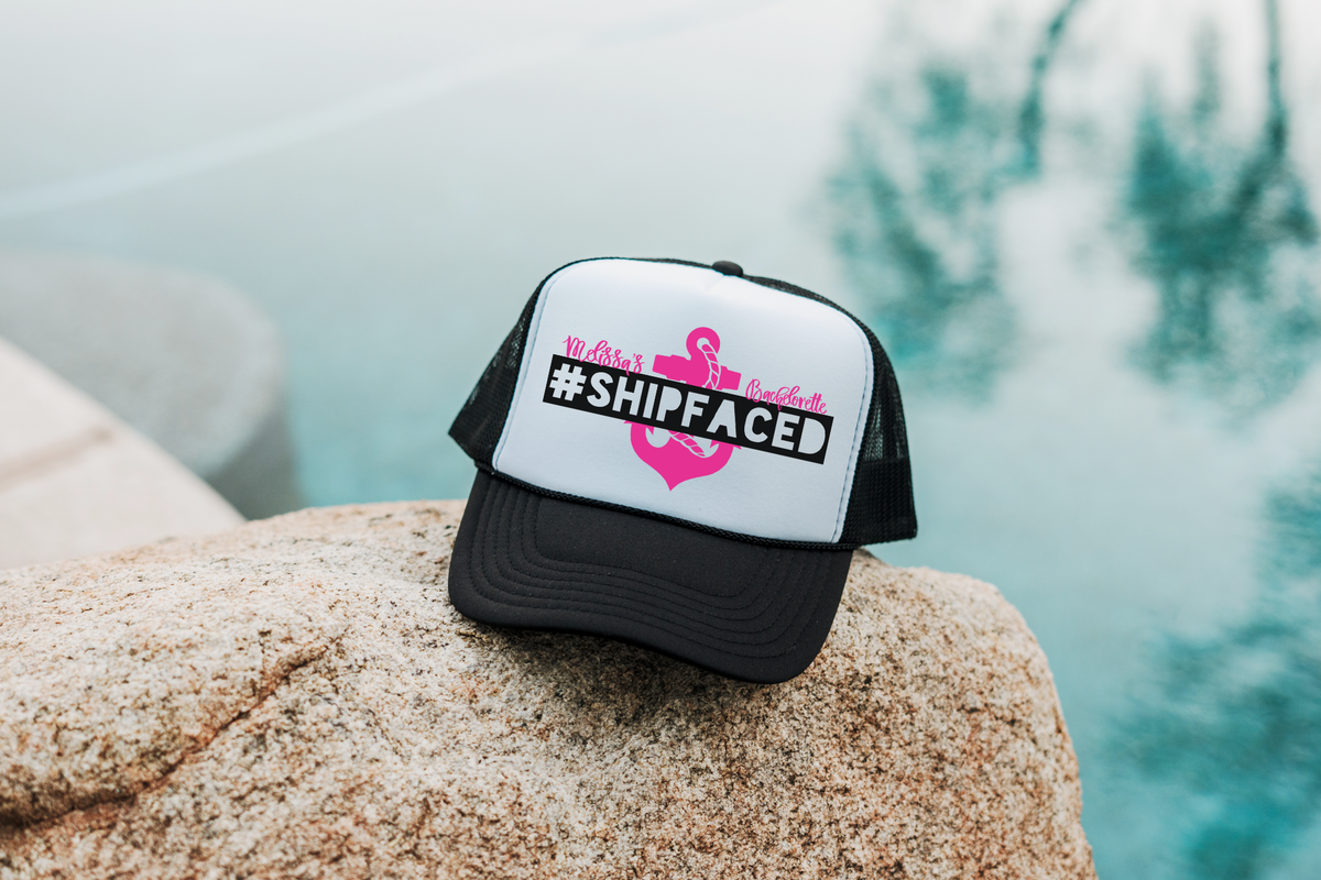 Bachelorette Party Trucker Hats Bachelorette Cruise Hat Shipfaced ilulily designs