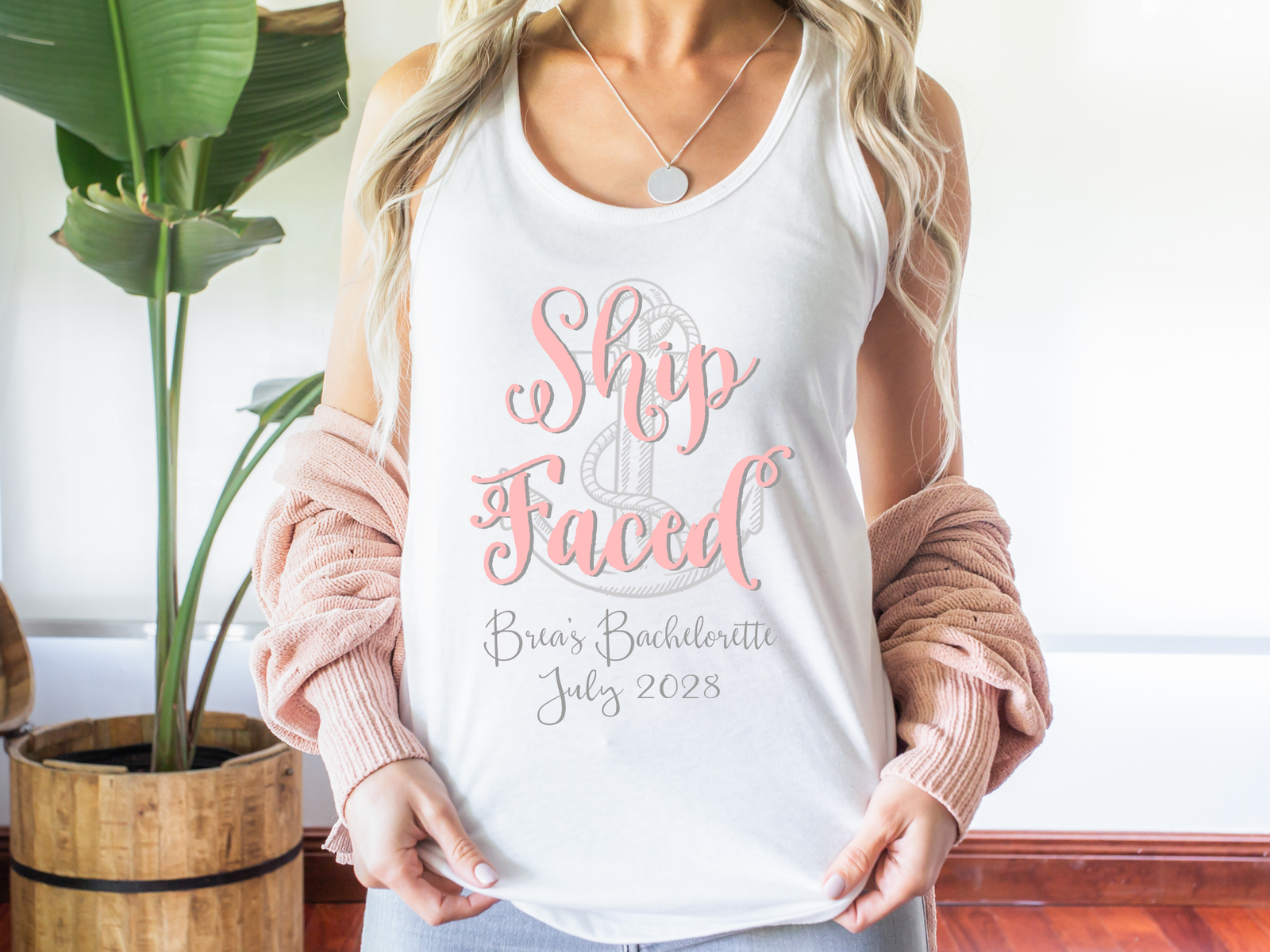 Bachelorette Party Racerback Tank Top | Nautical Bachelorette | Ship Faced