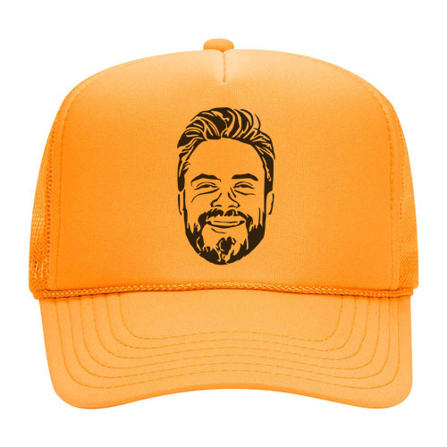 Custom Bachelor Party Caricature Trucker Hat | Custom Bachelor Party Hats with Photo