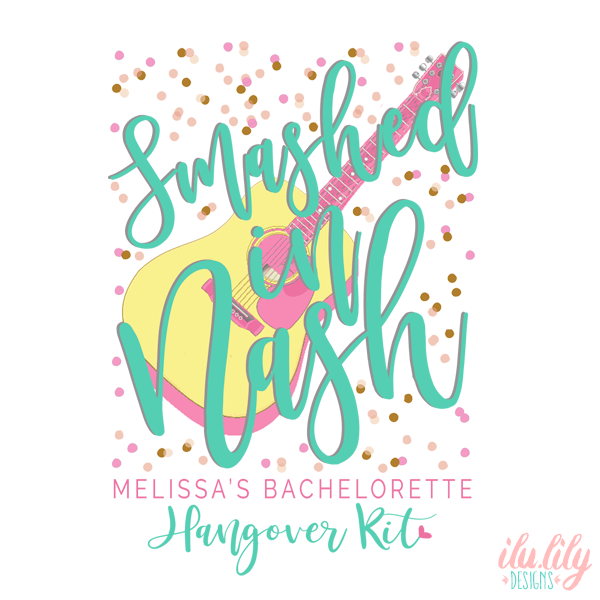 Nashville Bachelorette Party Hangover Kit | Bachelorette Party Favor | Smashed in Nash