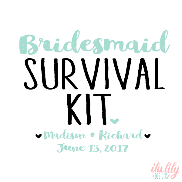 Personalized Canvas Makeup Bag for Bridesmaids by Ilu.Lily