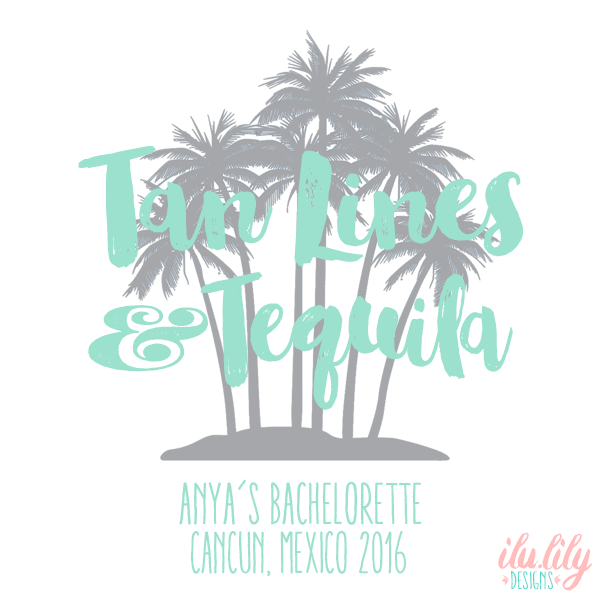 Personalized Canvas Tote Bag for Bachelorette Parties by Ilu.Lily