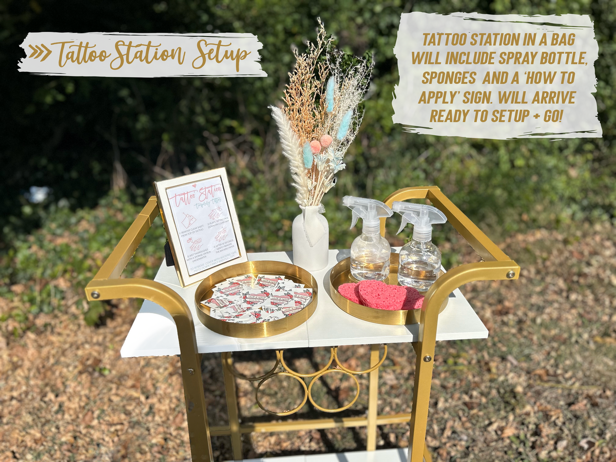 Custom Tattoo Station Wedding Favor | Create Your Own Tattoo Bar In A Bag