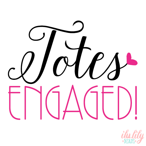Personalized Canvas Tote Bag for Brides by Ilu.Lily