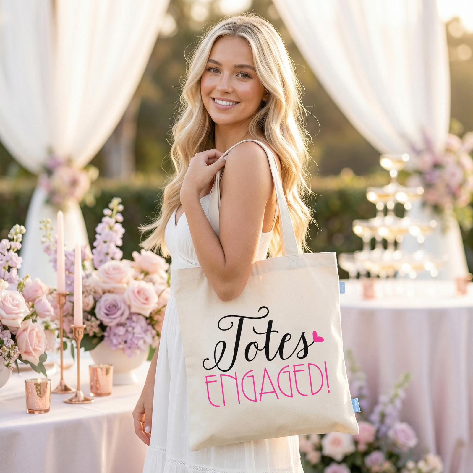 Wedding Tote Bag | Gift for Future Bride | Totes Engaged