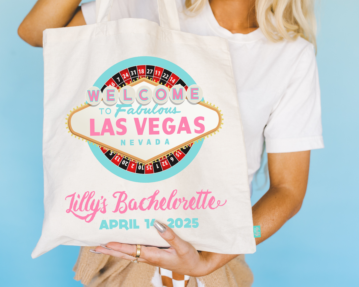 Bachelorette Party Tote Bags | Vegas Tote Bags | Las Vegas Roulette