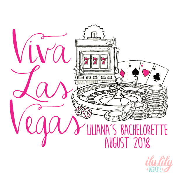 Vegas Personalized Canvas Tote Bag for Bachelorette Parties by Ilu.Lily