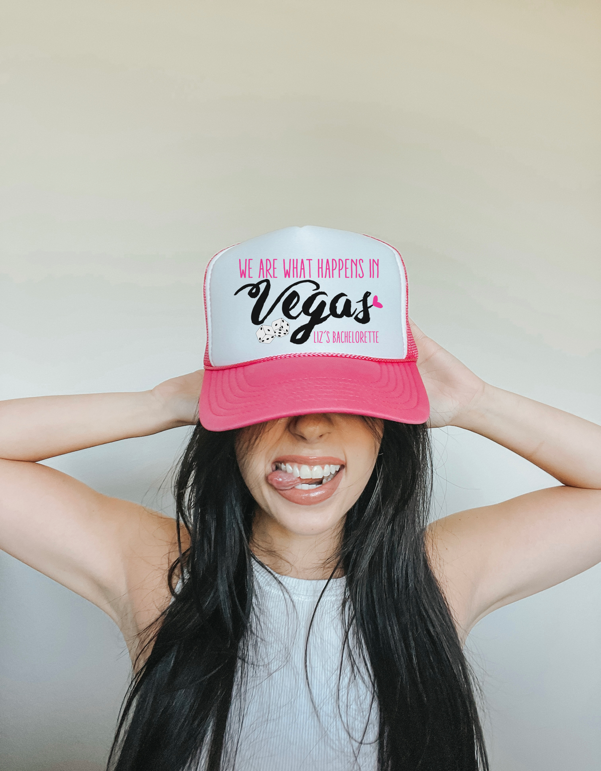 Bachelorette Party Trucker Hats | Las Vegas Hat | We Are What Happens in Vegas