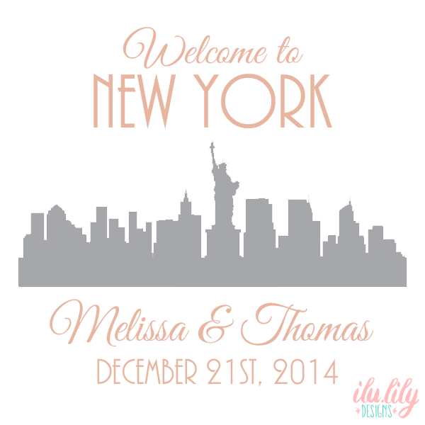 Personalized Canvas Tote Bag for Weddings by Ilu.Lily
