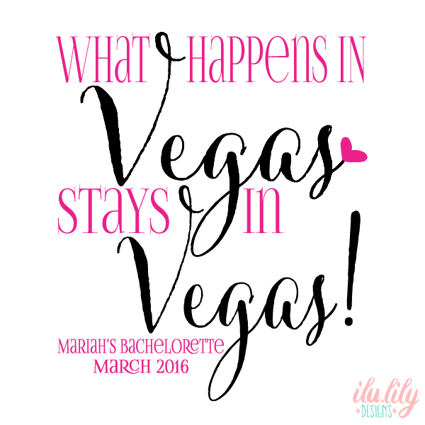 Vegas Personalized Canvas Tote Bag for Bachelorette Parties by Ilu.Lily