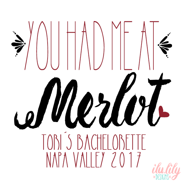 Bachelorette Party Wine Country Tote Bag | Wine Tasting Bachelorette | You Had Me At Merlot